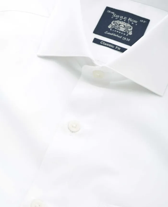Savile Row Company White Poplin Classic Fit Formal Shirt 8211 Single Cuff White Men Formal Shirts Savile Row Company White Poplin Classic Fit Formal Shirt 8211 Single Cuff White Men Formal Shirts