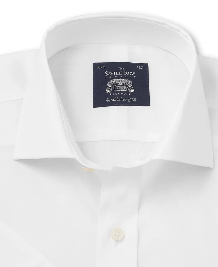Savile Row Company White Slim Fit Short Sleeve Shirt Men Short Sleeve Shirts Savile Row Company White Slim Fit Short Sleeve Shirt Men Short Sleeve Shirts