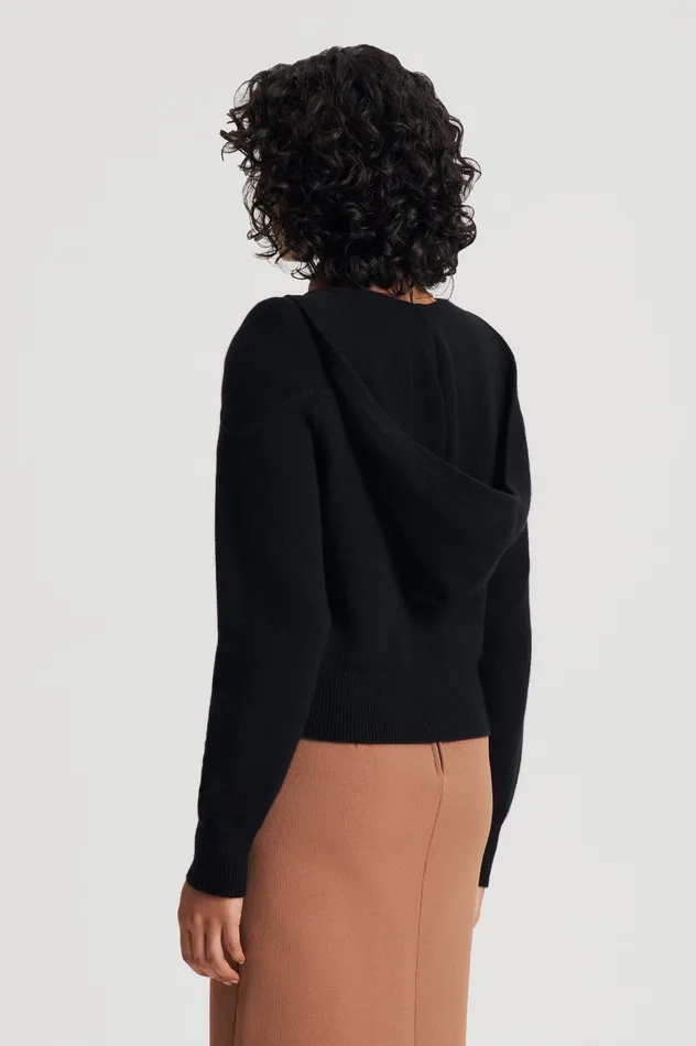 Scanlan Theodore CASHMERE HOODED SWEATER BLACK Women Sweaters