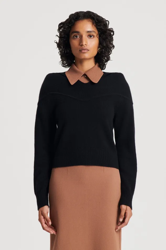 Scanlan Theodore CASHMERE HOODED SWEATER BLACK Women Sweaters