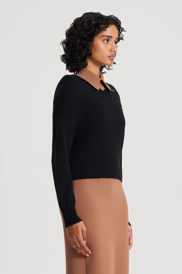 Scanlan Theodore CASHMERE HOODED SWEATER BLACK Women Sweaters