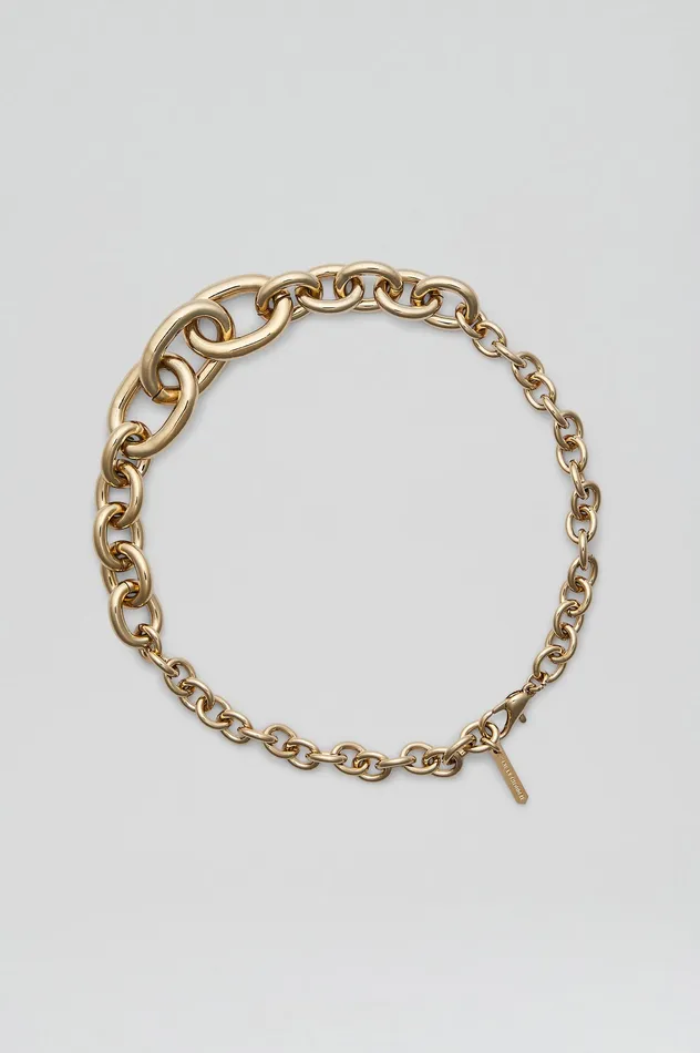 Scanlan Theodore Jewelry Women OVAL LINK CHAIN CHOKER LIGHTGOLD Scanlan Theodore Jewelry Women OVAL LINK CHAIN CHOKER LIGHTGOLD