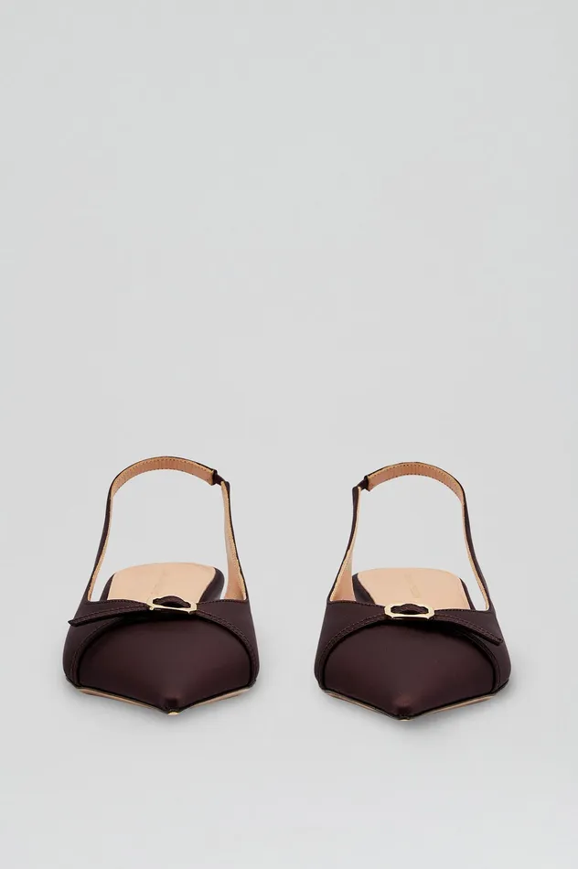 Scanlan Theodore Shoes Women SATIN SLINGBACK 2 DARKMULBERRY