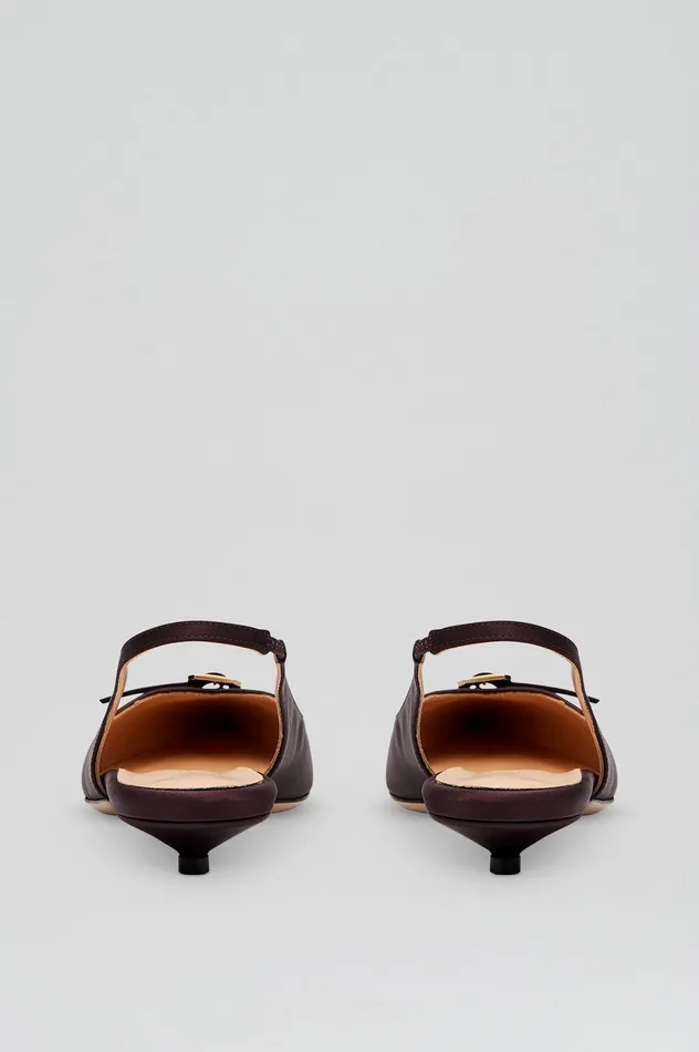 Scanlan Theodore Shoes Women SATIN SLINGBACK 2 DARKMULBERRY