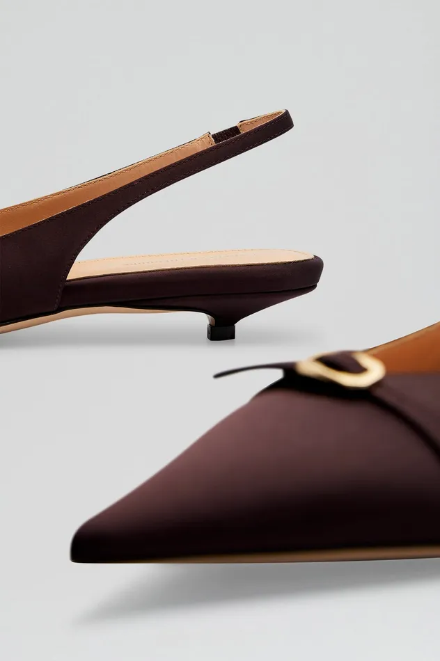 Scanlan Theodore Shoes Women SATIN SLINGBACK 2 DARKMULBERRY