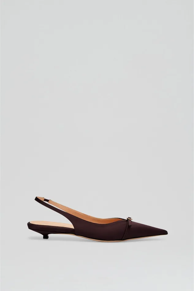Scanlan Theodore Shoes Women SATIN SLINGBACK 2 DARKMULBERRY