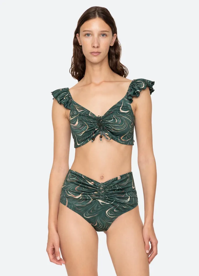 Sea New York Swimwear Amara Bikini Top Green 8211 Women