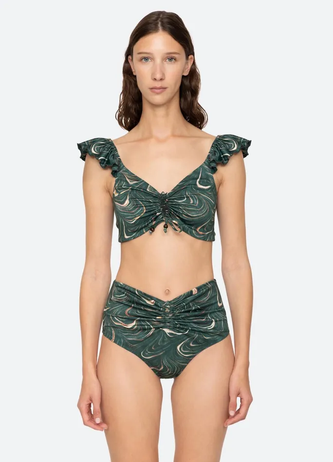 Sea New York Swimwear Amara Bikini Top Green 8211 Women