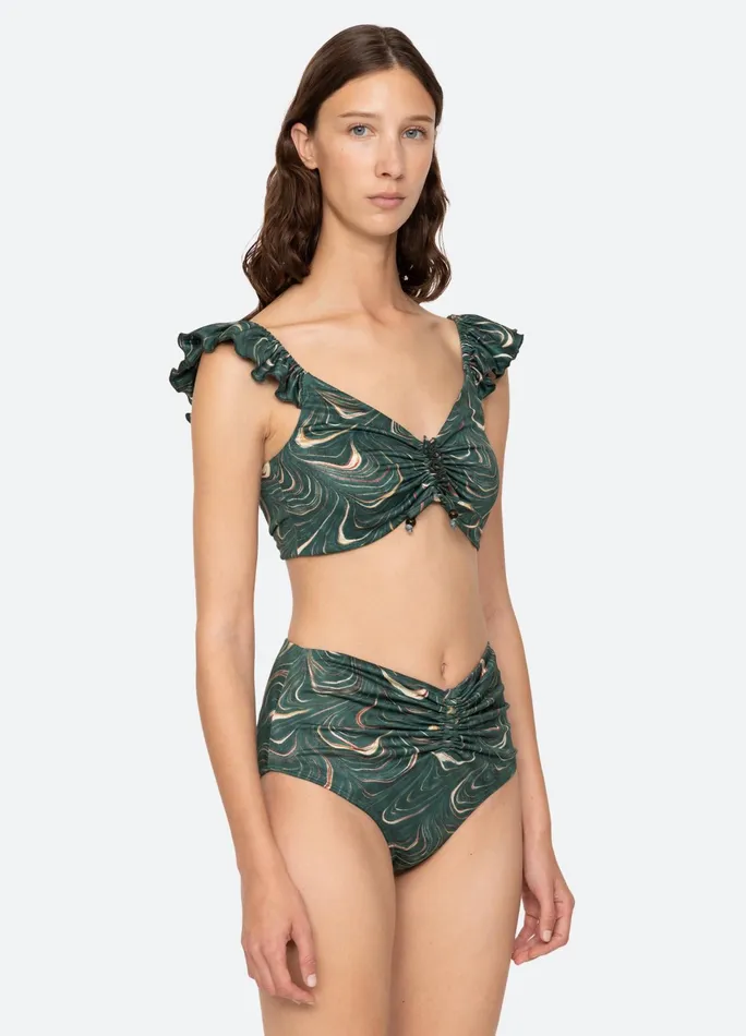 Sea New York Swimwear Amara Bikini Top Green 8211 Women