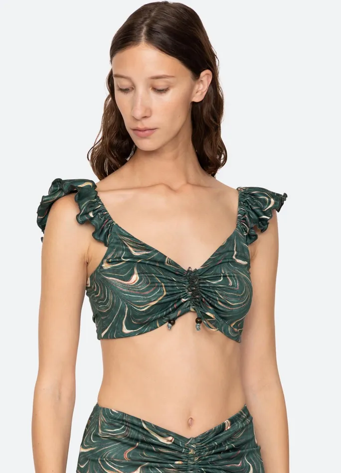 Sea New York Swimwear Amara Bikini Top Green 8211 Women