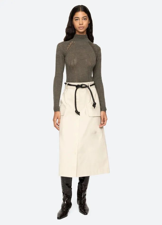 Sea New York Tops Paxton Turtleneck Burgundy 8211 Women