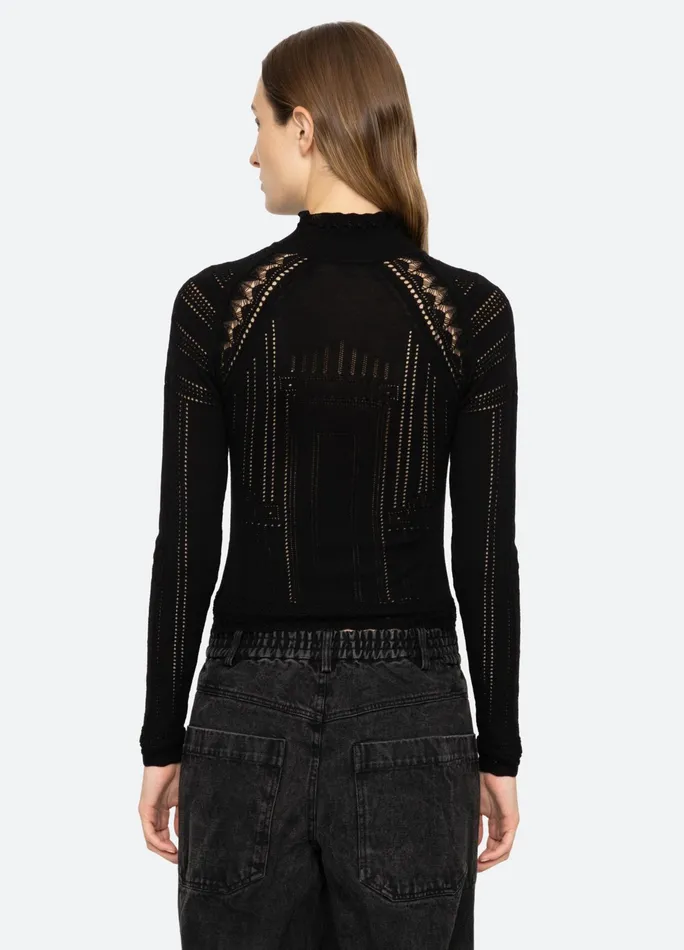 Sea New York Tops Paxton Turtleneck Burgundy 8211 Women
