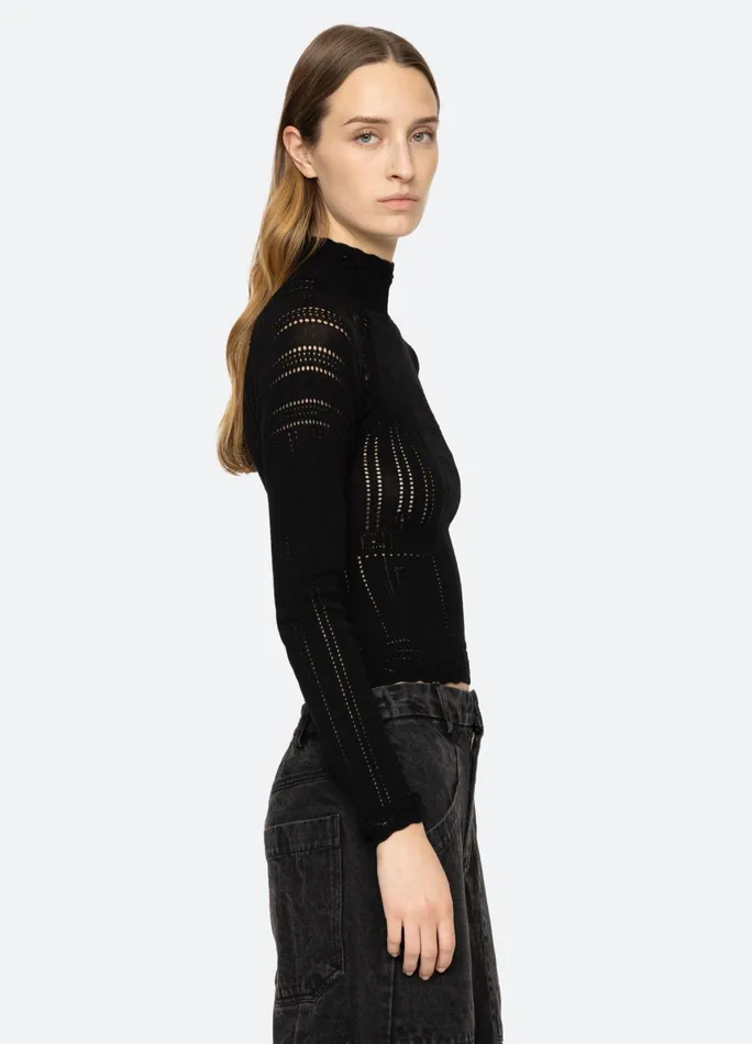 Sea New York Tops Paxton Turtleneck Burgundy 8211 Women