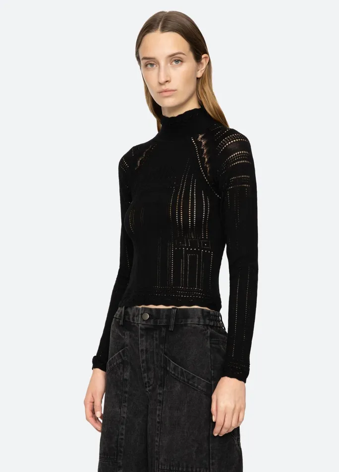 Sea New York Tops Paxton Turtleneck Burgundy 8211 Women