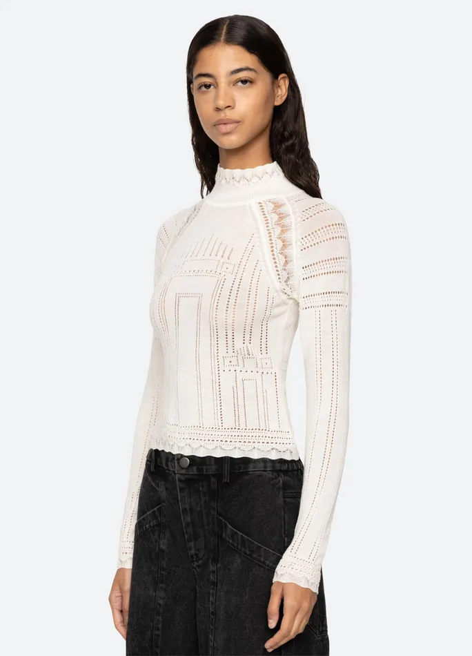 Sea New York Tops Paxton Turtleneck Burgundy 8211 Women
