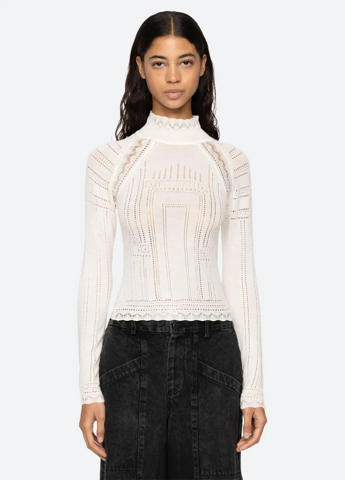 Sea New York Tops Paxton Turtleneck Burgundy 8211 Women