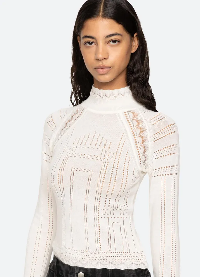 Sea New York Tops Paxton Turtleneck Burgundy 8211 Women