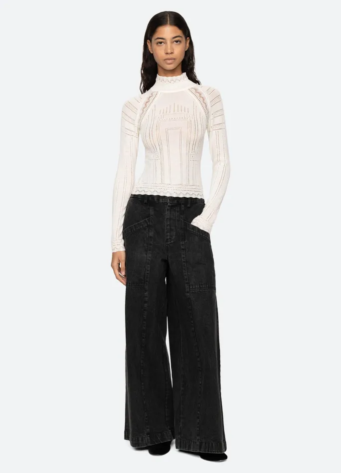 Sea New York Tops Paxton Turtleneck Burgundy 8211 Women