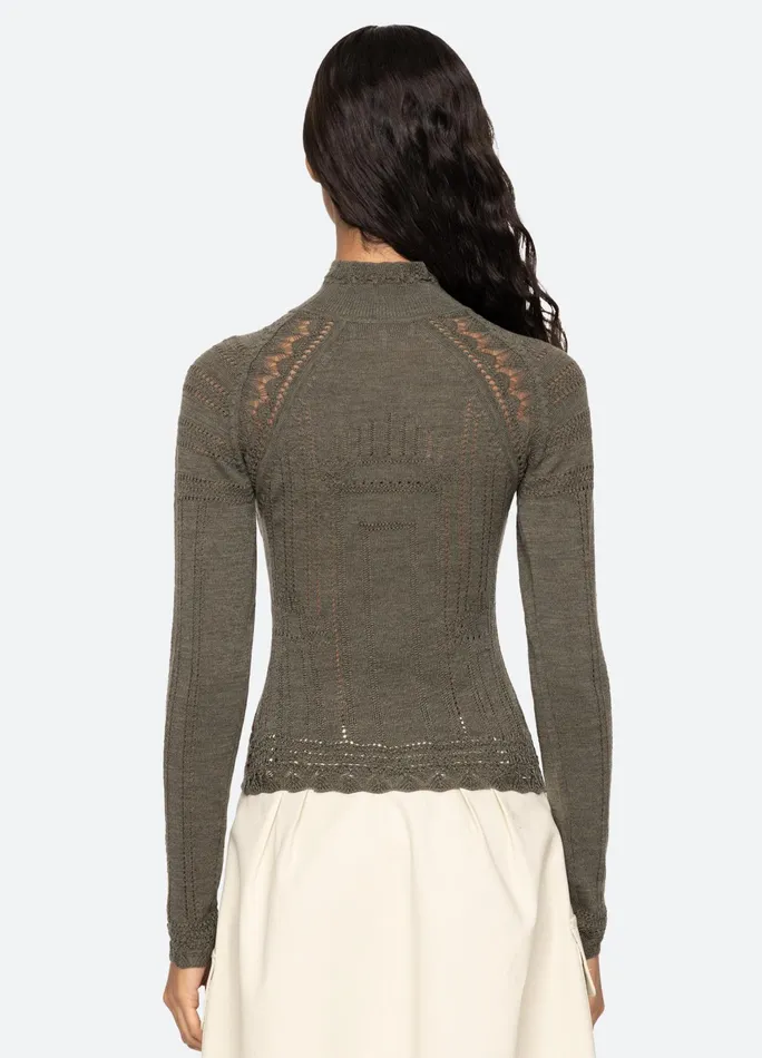 Sea New York Tops Paxton Turtleneck Burgundy 8211 Women