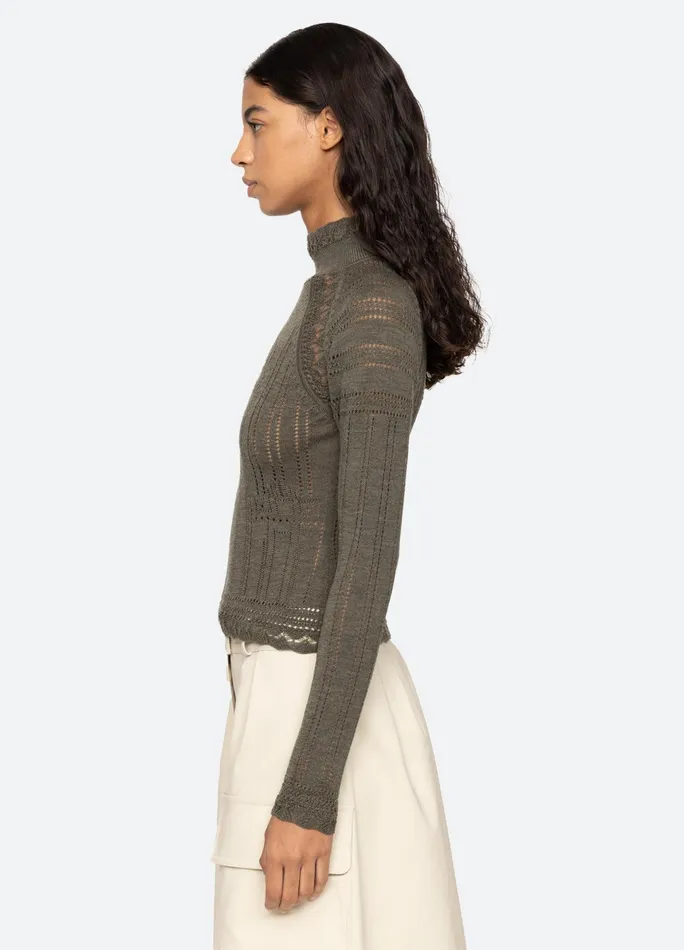 Sea New York Tops Paxton Turtleneck Burgundy 8211 Women