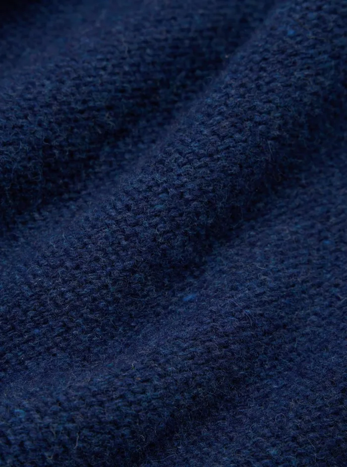 Seamless Crew In Indigo Supersoft Knit Men Universal Works Knitwear