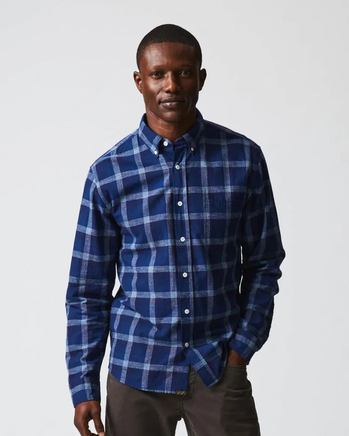 Shirting Men Billy Reid Tuscumbia Shirt Bd Indigo