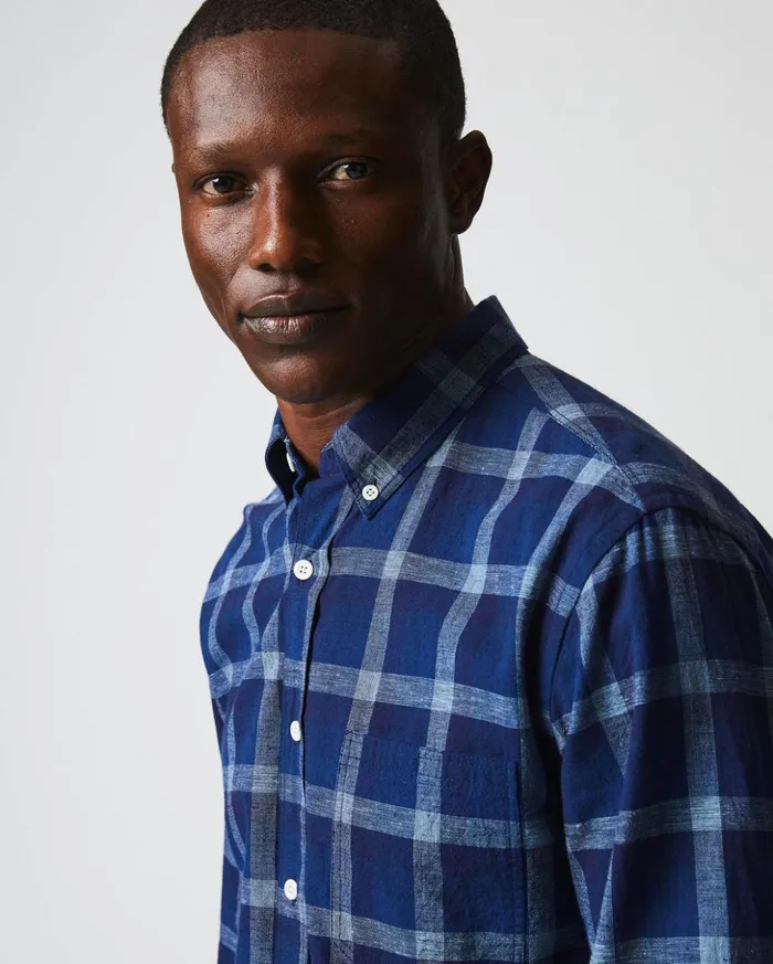 Shirting Men Billy Reid Tuscumbia Shirt Bd Indigo