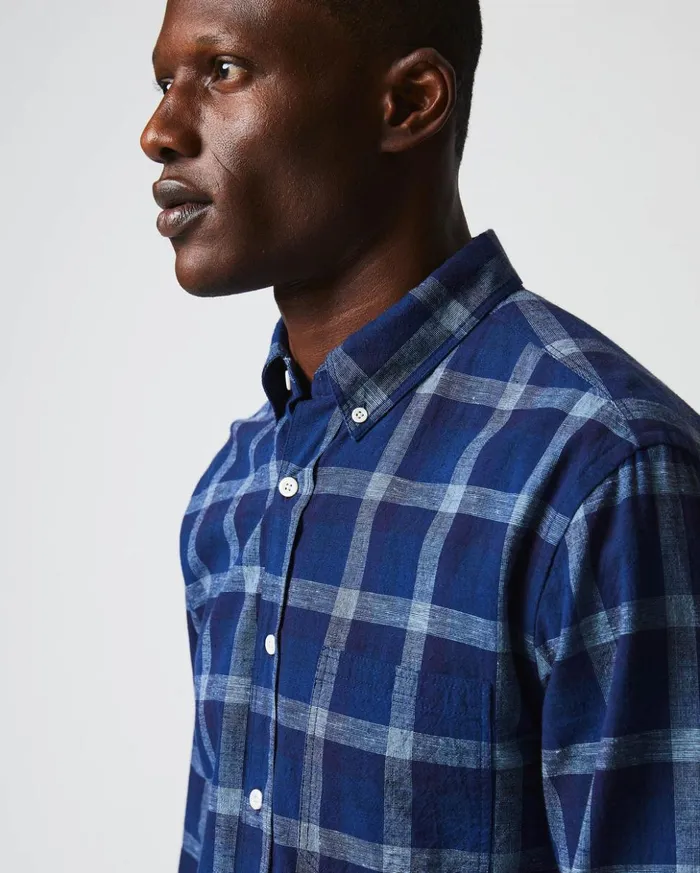 Shirting Men Billy Reid Tuscumbia Shirt Bd Indigo