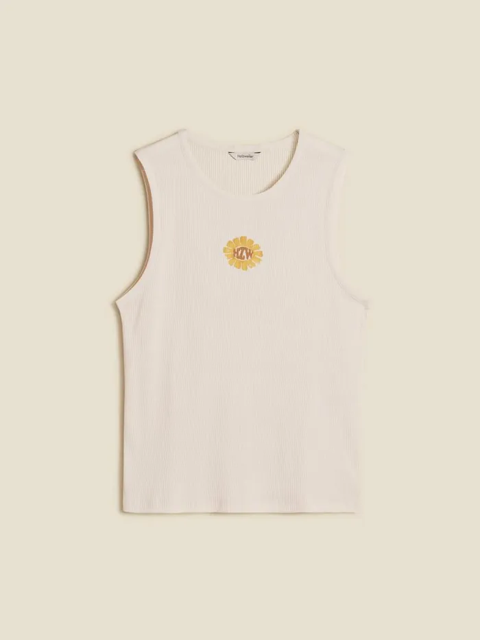 Shirts and Tops Men Holzweiler Axel Logos Tank Top Ecru