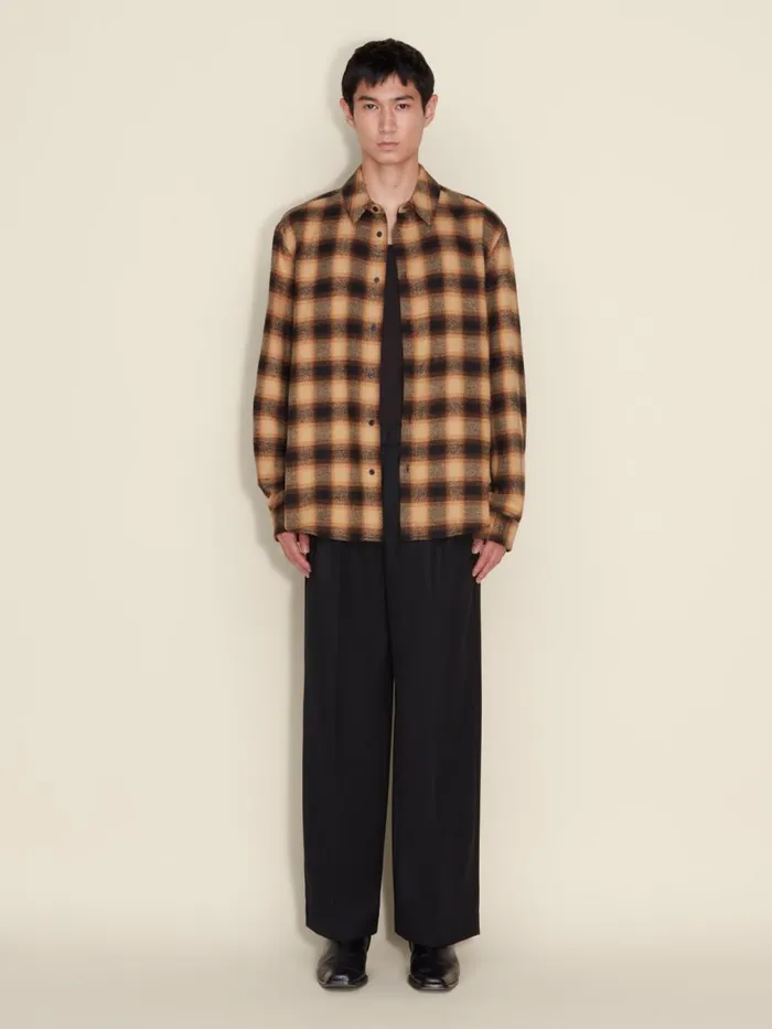 Shirts and Tops Men Holzweiler Elja Check Shirt Brown Mix