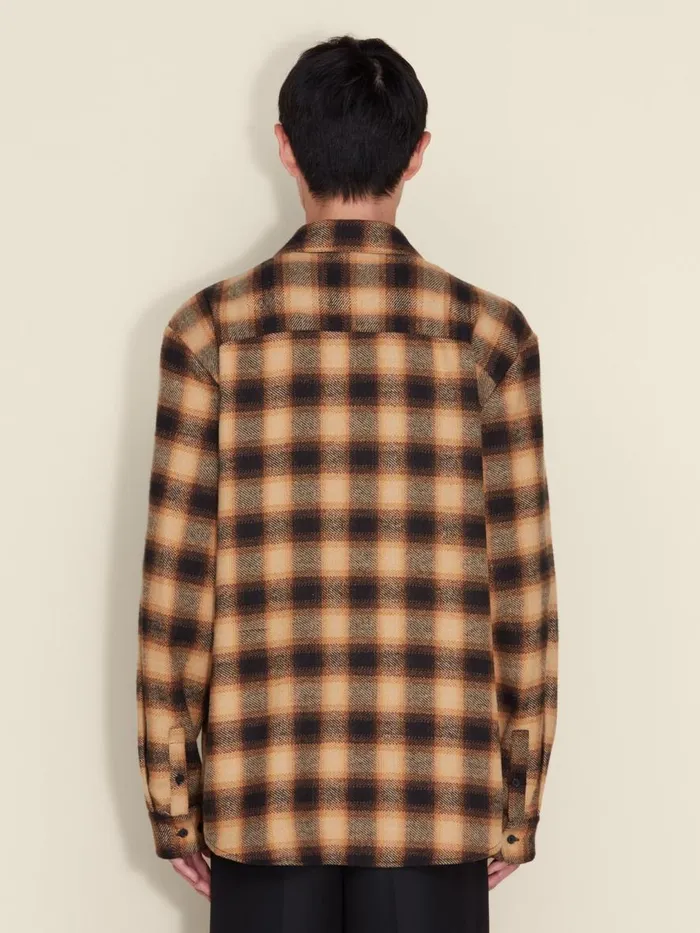 Shirts and Tops Men Holzweiler Elja Check Shirt Brown Mix