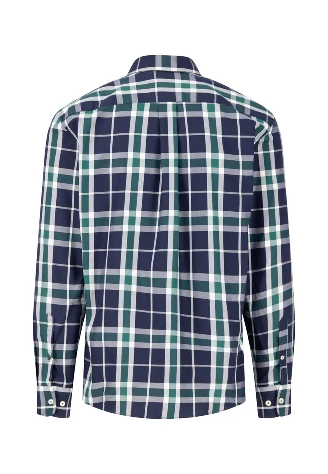 Shirts Men FYNCHHATTON Carroted Shirt With Buttondown Collar Navy
