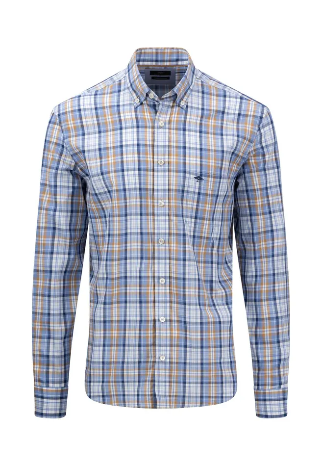 Shirts Men FYNCHHATTON Checked Buttondown Shirt Crystal Blueimpalaleaf Greenorient Red Shirts Men FYNCHHATTON Checked Buttondown Shirt Crystal Blueimpalaleaf Greenorient Red