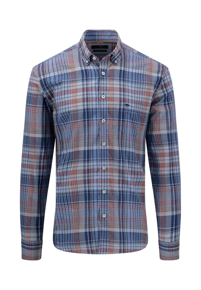 Shirts Men FYNCHHATTON Checked Buttondown Shirt Crystal Blueimpalaleaf Greenorient Red Shirts Men FYNCHHATTON Checked Buttondown Shirt Crystal Blueimpalaleaf Greenorient Red