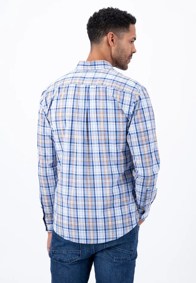 Shirts Men FYNCHHATTON Checked Buttondown Shirt Crystal Blueimpalaleaf Greenorient Red Shirts Men FYNCHHATTON Checked Buttondown Shirt Crystal Blueimpalaleaf Greenorient Red