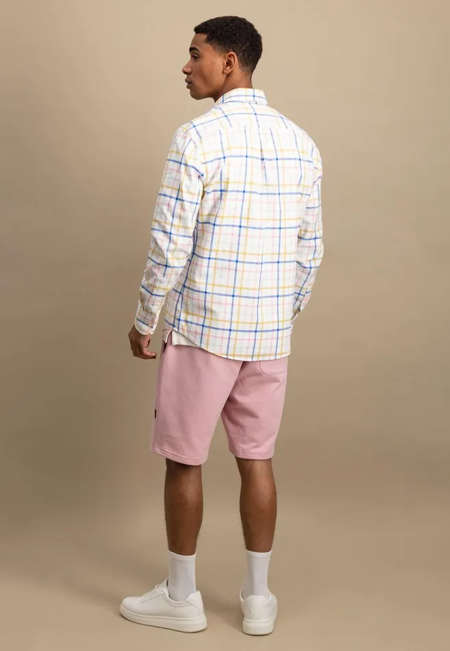 Shirts Men FYNCHHATTON Checked Cotton Shirt With Buttondown Collar Vivid Yellowpee