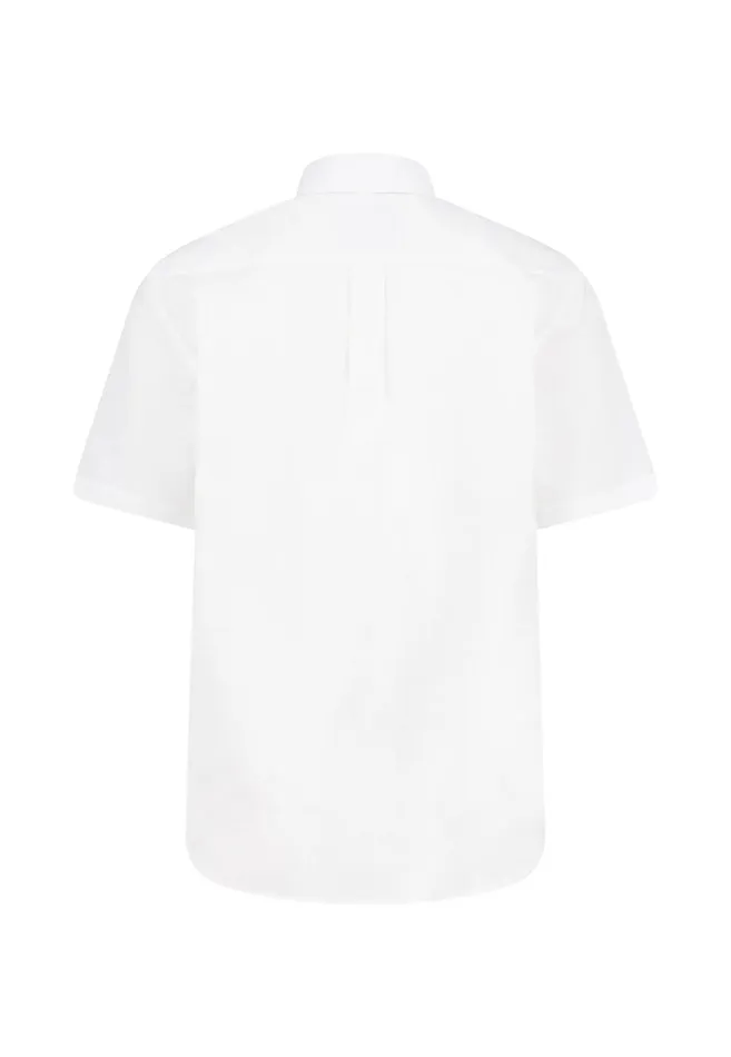 Shirts Men FYNCHHATTON Halbbar Shirt Made Of 100 Soft Cotton Peesummer Breezenavywhite