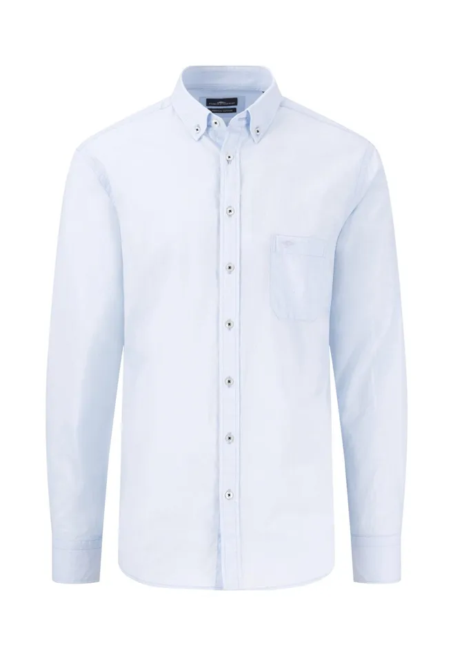 Shirts Men FYNCHHATTON Shirt With Buttondown Collar Summer Breezenavywhite