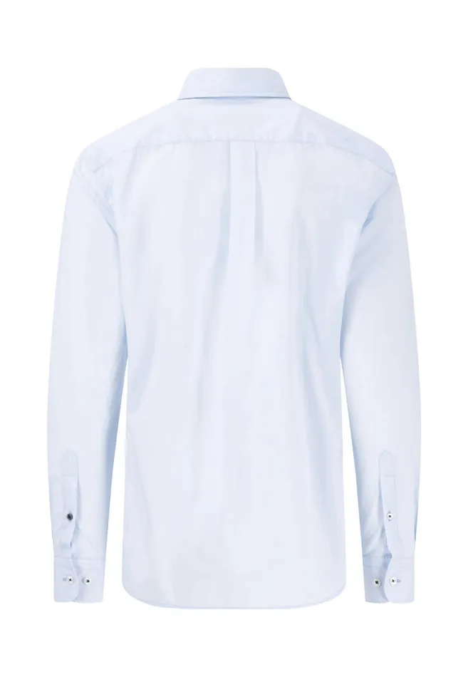 Shirts Men FYNCHHATTON Shirt With Buttondown Collar Summer Breezenavywhite
