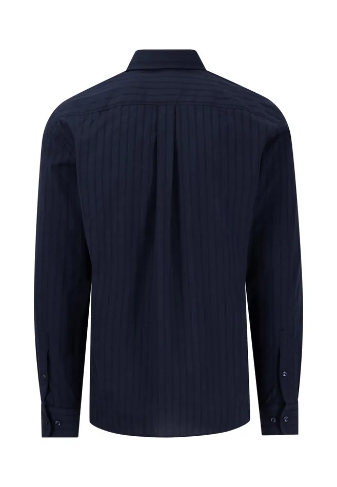 Shirts Men FYNCHHATTON Shirt With Buttondown Collar Summer Breezenavywhite