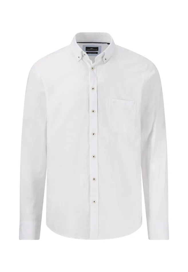 Shirts Men FYNCHHATTON Shirt With Buttondown Collar Summer Breezenavywhite