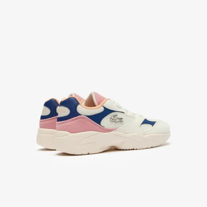 Shoes and Accessories Kids Lacoste Children039s Storm 96 Lo Vintage Sneakers Off Whtpnk 06c