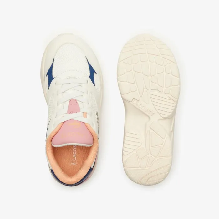 Shoes and Accessories Kids Lacoste Children039s Storm 96 Lo Vintage Sneakers Off Whtpnk 06c
