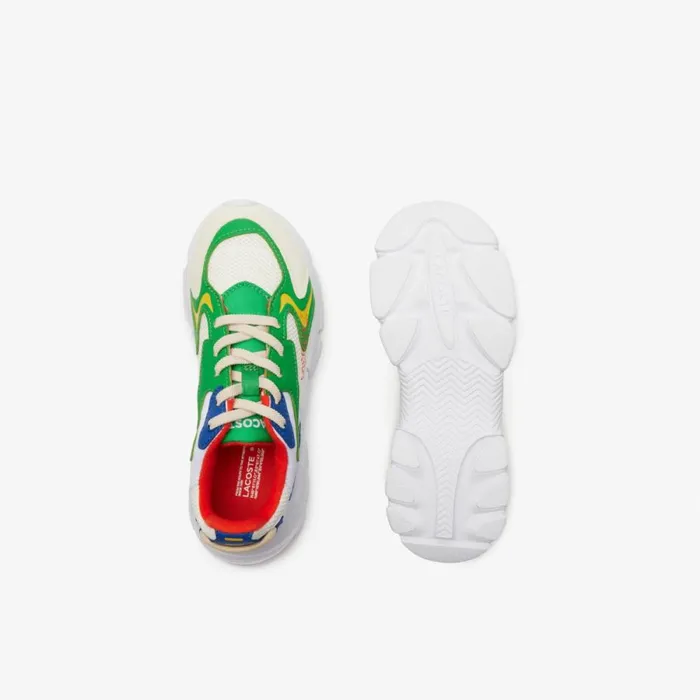Shoes and Accessories Kids Lacoste Childrens L003 Neo Sneakers Whiteblue 080