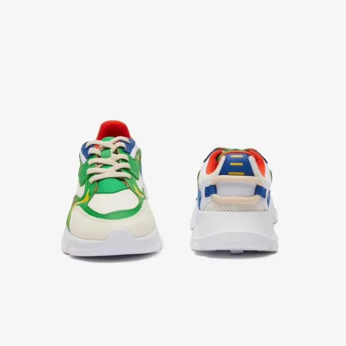 Shoes and Accessories Kids Lacoste Childrens L003 Neo Sneakers Whiteblue 080