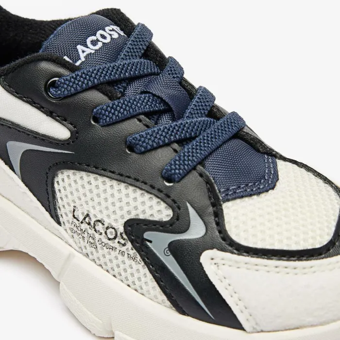 Shoes and Accessories Kids Lacoste Infants039 L003 Neo Sneakers Off Whtblk 2g9