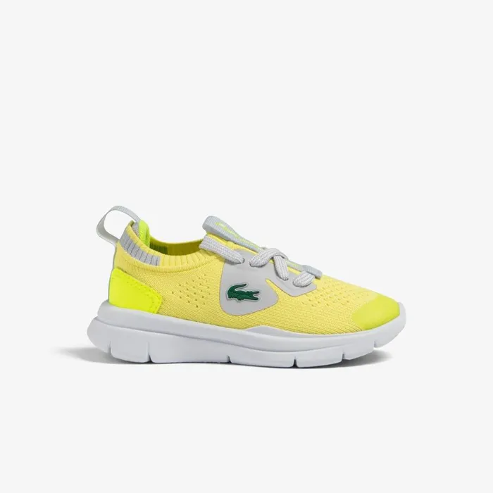 Shoes and Accessories Kids Lacoste Infants039 Run Spin Knit Sneakers Ylwlt Gry 382 Shoes and Accessories Kids Lacoste Infants039 Run Spin Knit Sneakers Ylwlt Gry 382