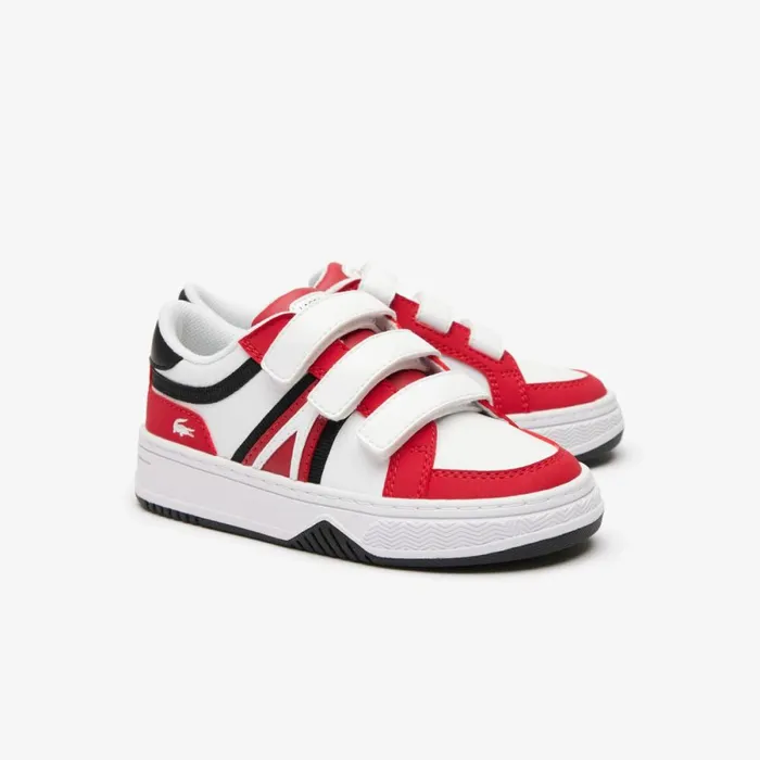 Shoes and Accessories Kids Lacoste Infants L001 Branded Sneakers Redwhite 17k