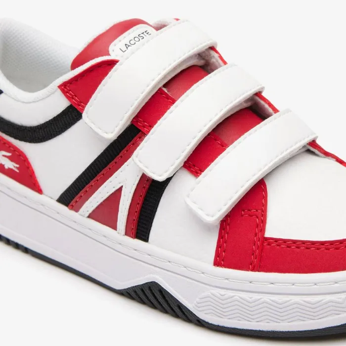 Shoes and Accessories Kids Lacoste Infants L001 Branded Sneakers Redwhite 17k