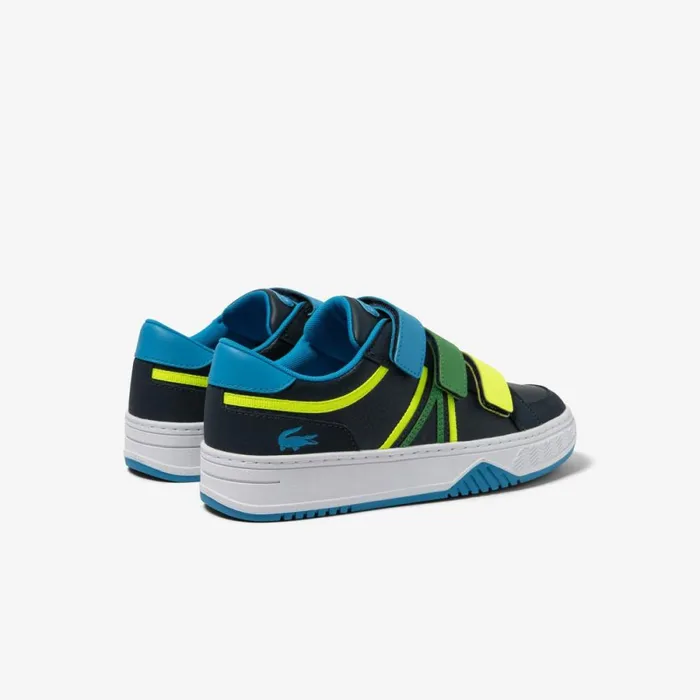 Shoes and Accessories Kids Lacoste Juniors039 L001 Tricolor Sneakers Navyblue Nv1